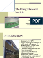 The Energy Research Institute: Jatin Hukkeri Sirisha Madhumitha Srinivasan Sarvesh Srinivasan