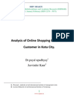 Analysis of Online Shopping Behavior of