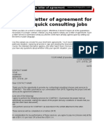 Letter of Agreement