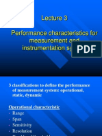 Performance Characteristics For Measurement and Instrumentation System