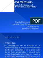 Confianza, Antiguedad, Ascenso y Preferencia.