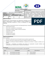 Plano de Aula - Comportamento Humano Nas Organizações 1º A B 2013