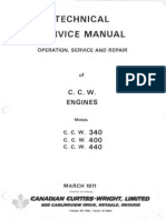 1971 C.C.W Model 340, 400, and 440 Engine Technical Service Manual