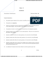 CBSE Class 10 Science Question Paper SA1 2010