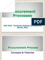 EGN 5620 Enterprise Sys Procurement Process Spring 2012