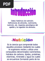 INTRODUCCIÓN - Clase de Nutrición