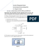 Assignment 1 Magnetic Circuits