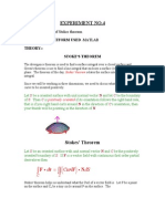 Experiment No.4: AIM:-Verification of Stokes Theorem Apparatus/Platform Used