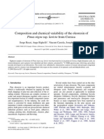 Composition and Chemical Variability of The Oleoresin of Pinus Nigra Ssp. Laricio From Corsica