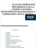 CUADERNILLO DE EJERCICIOS PARA EL DESARROLLO DE LA COMPRENSIÓN LECTORA - PPSX