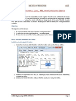 Lab 2 - Behavioral Level, RTL, and Gate Level Design