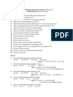 Tutorial Sheet - 10 (Number Systems)