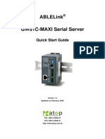 Atop GW51C-Maxi Serial Server Quick Start Guide (V1.3)