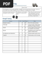 PE Workout Log