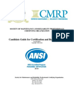 SMRPCO Candidate Guide For Certification Recertification - 5!9!13