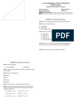 Measurement and Metrology Q P