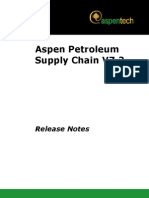 Aspen Petroleum Supply Chain V7.2: Release Notes