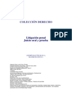 Litigación Penal y Juicio Oral. Baytelman Andrés y Duce Mauricio