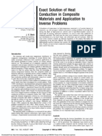 Exact Solution of Heat Conduction in Composite Materials and Application To Inverse Problems