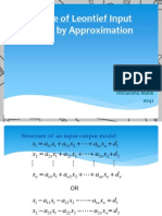 Approximation of Inverse of Leonteif Model