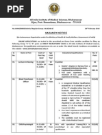 All India Institute of Medical Sciences, Bhubaneswar Sijua, Post: Dumuduma, Bhubaneswar - 751 019