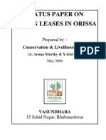 Status Paper On Mining Leases in Orissa: Prepared by