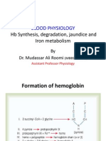 HB Synthesis, Degradation, Jaundice, Iron Metabolism by Dr. Roomi