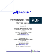 Abacus Plus Hematology Analyzer - Service Manual