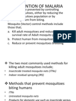 Prevention of Malaria