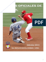 Reglas Oficiales Del Beisbol - 2013 - W PDF