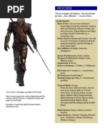 D&D 4e Witcher Custom Class