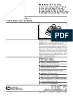 High Power Resistors: Type Bds 100 Series