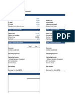 Merger Model (Excel File)