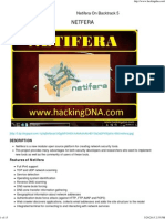 Netifera On Backtrack 5 - HackingDNA