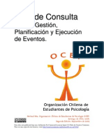 Guía de Consulta para La Gestión, Planificación y Ejecución de Eventos.