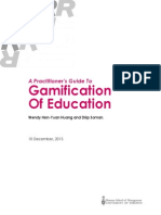 Gamification of Education: A Practitioner's Guide To