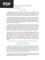 Fundamentos de La Educación Ambiental