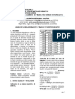 Manejo de La Balanza Analítica y Análisis Estadístico de Datos