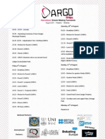 ARGO Open Schedule