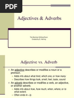 Adjectives & Adverbs For WR