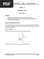 10Cs 33 Logic Design 10CS 33 LOGIC DESIGN UNIT - 4 Clocks, Flip-Flops Flops