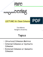 Lec 16 Metrics Cohesion