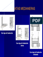 Zapatas Medianeras