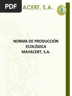 Norma Ecológica Mayacert 31 10 20121