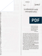 La Cotidianeidad de Lo Escolar Como Expresion Politica Nicastro