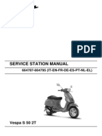 Service Station Manual Vespa S 50 2t