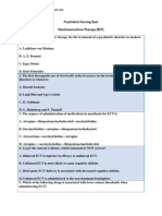 Psychiatric Nursing Quiz