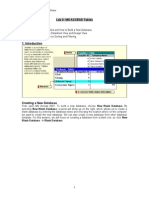 Lab 2: MS ACCESS Tables: Blank Database Blank Database