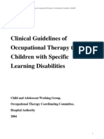 Ot Guidelines Child Specific