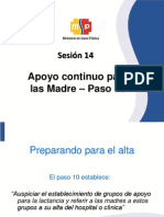 Sesión 14: Apoyo Continuo para Las Madre - Paso 10